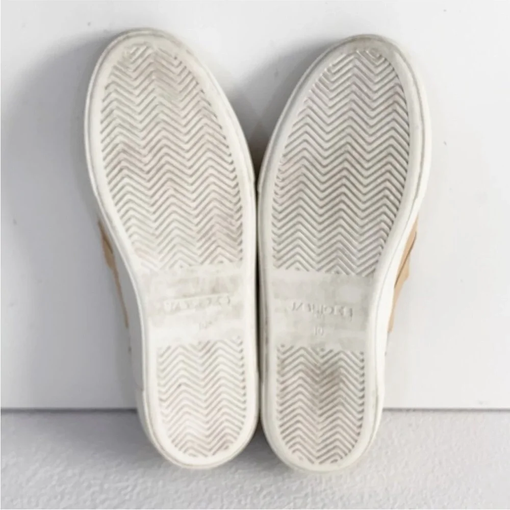 J/Slides NYC‎ Star Platform Leather Slip-On Sneakers Size 10